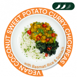 Vegan Coconut Sweet Potato Curry , Chickpeas