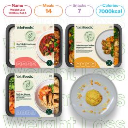 Weight Loss 1000 kcal Set A | 2 Meals + Snack